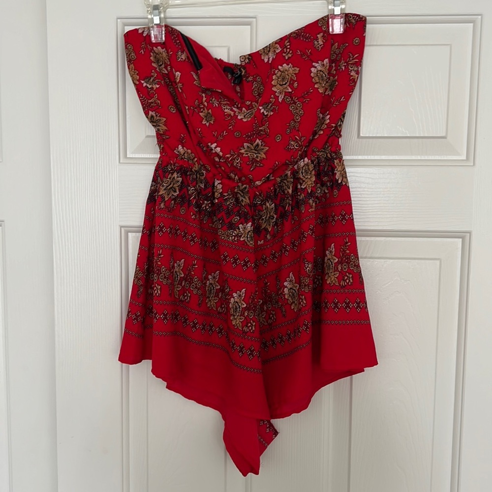 Strapless Romper